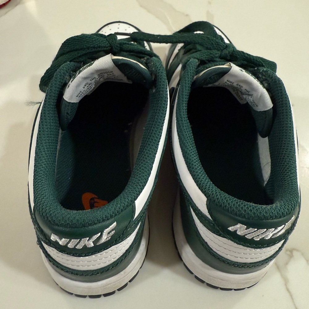 Nike Forest Green And White Sneakers View 3